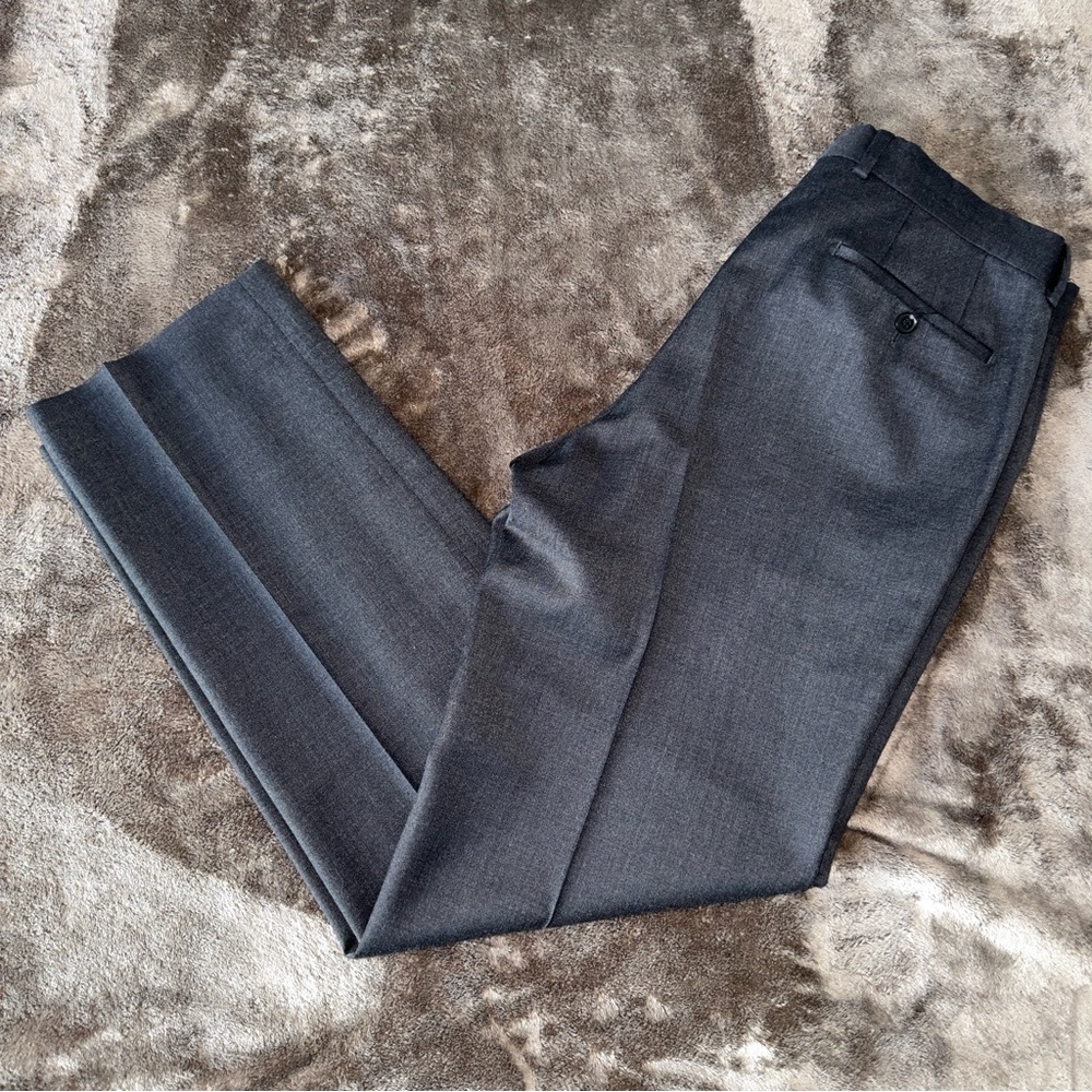 Hugo Boss Men’s Wool Dress Pants - Charcoal Gray Formal Trousers 34R x 32